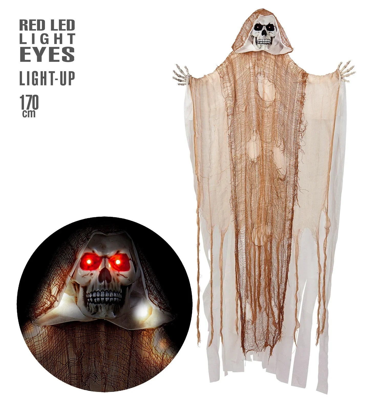 Muerte Colgante con Luces para Decoración de Halloween Halloween Widmann