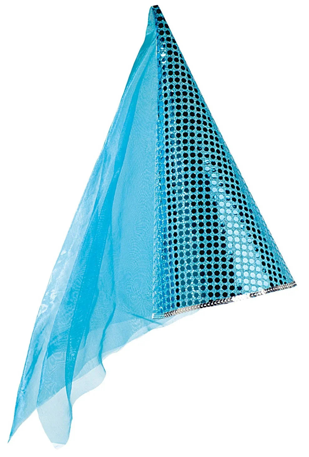 Gorro de Hada Azul con Velo Infantil Complementos Hadas, Duendes y Elfos Widmann