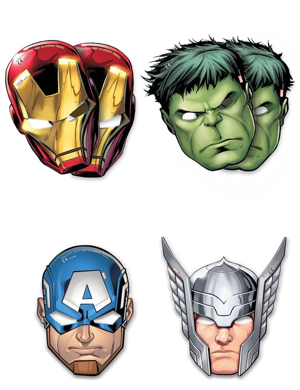 Máscaras de Los Vengadores Máscaras de Superhéroes Liragram