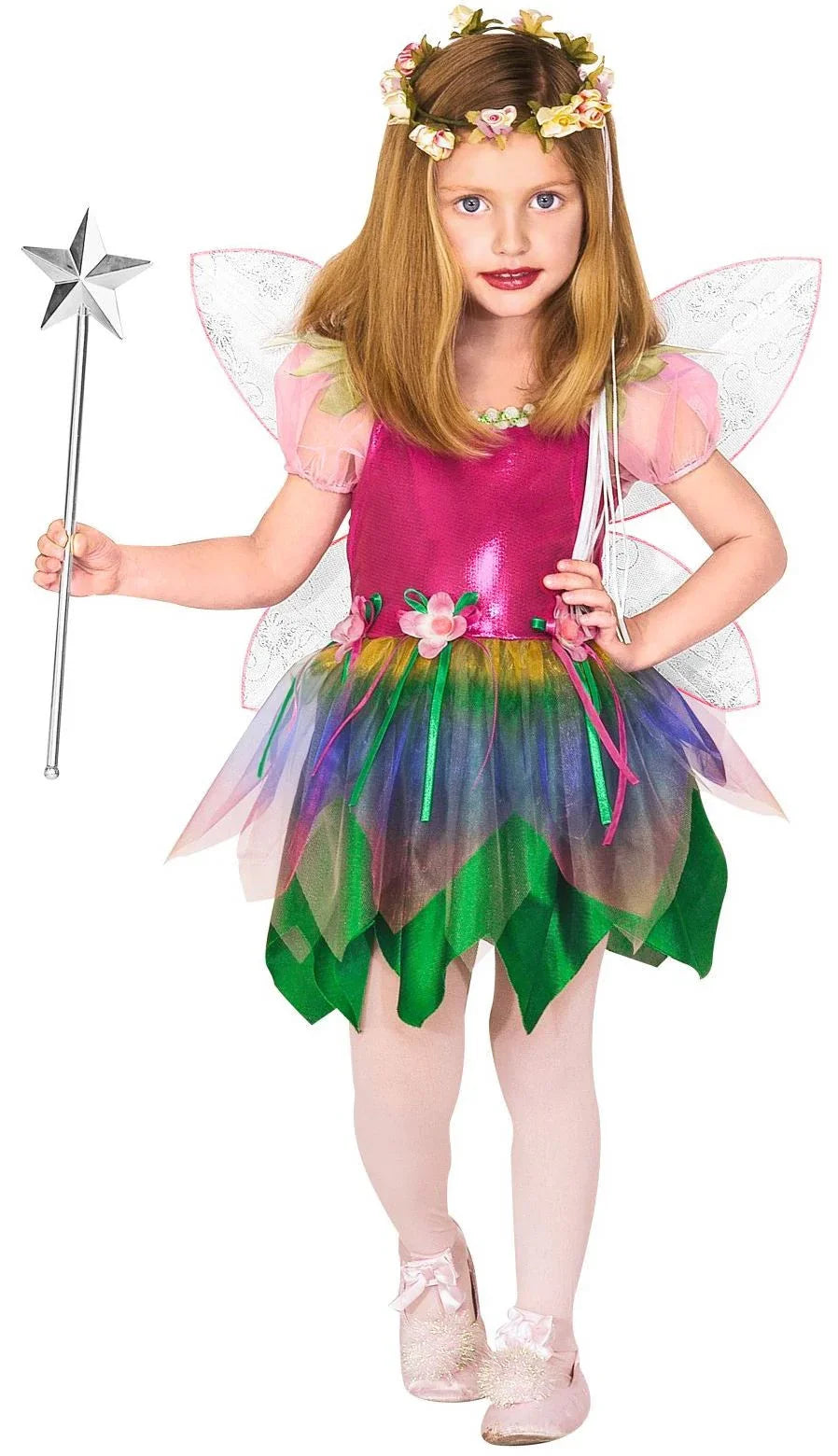 Disfraz de Hada Arcoíris Infantil Duendes, Hadas y Elfos Widmann