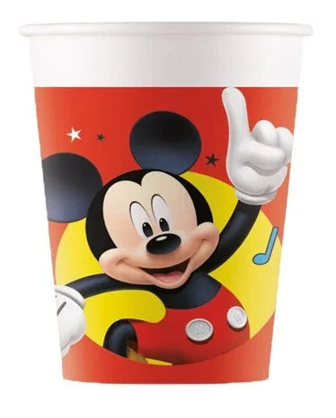 Pack de 8 Vasos de Mickey Mouse Decoración y Menaje de Dibujos Animados Liragram