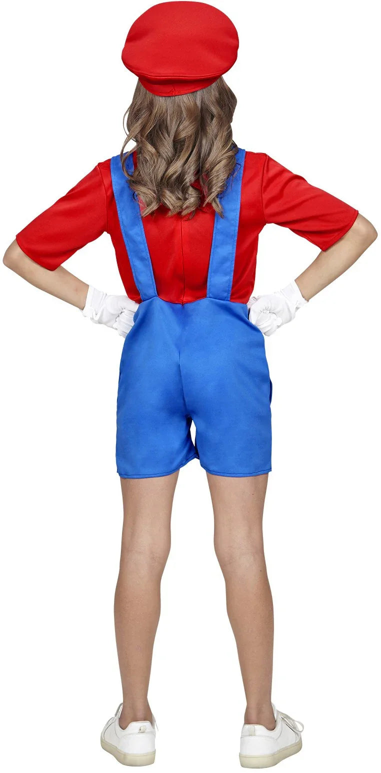 Disfraz de Super Mario con Pantalón Corto Infantil Super Mario Bros y Luigi Widmann