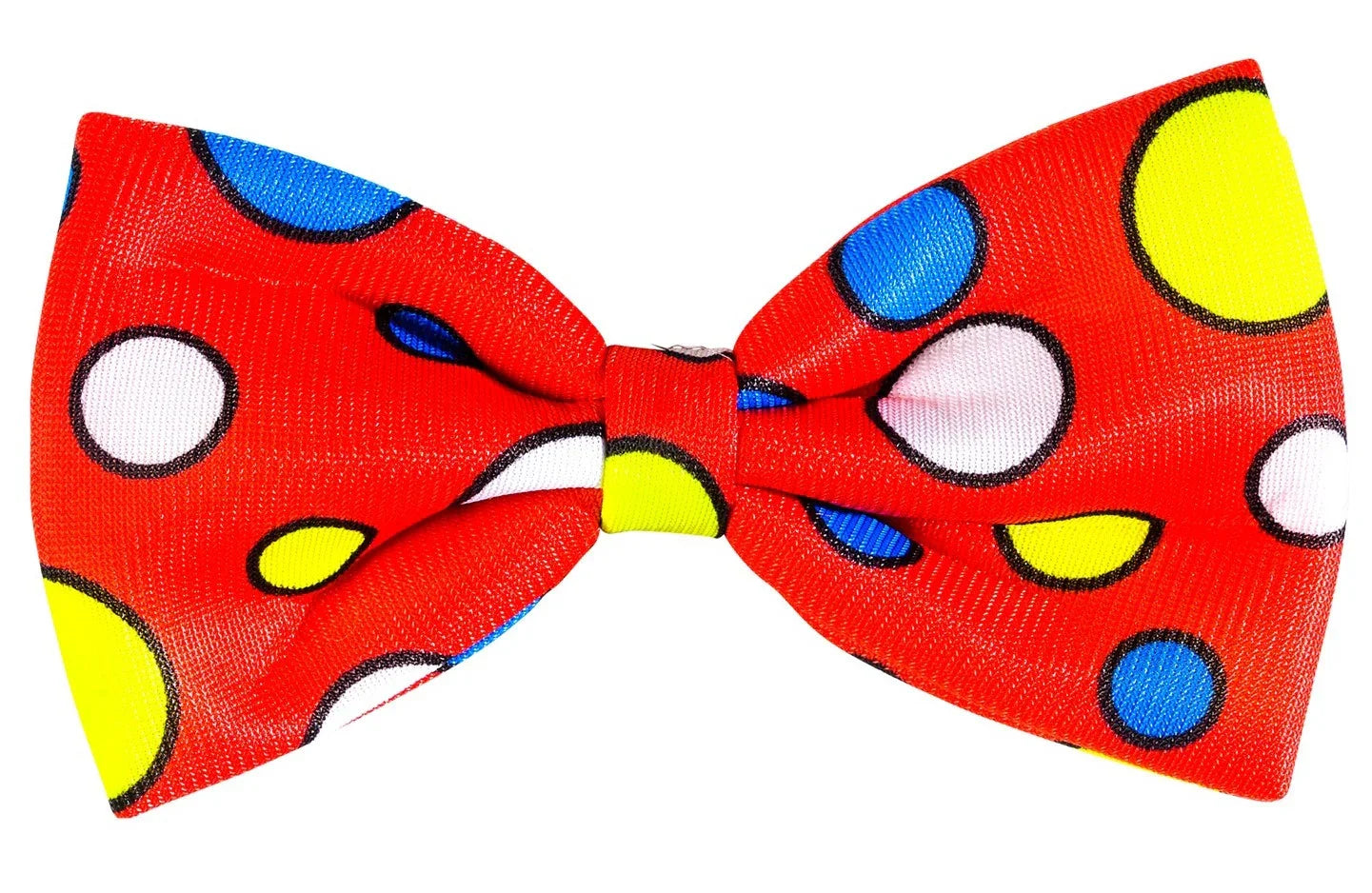 Pajarita de Payaso Roja con Lunares de Colores Complementos Payasos Widmann