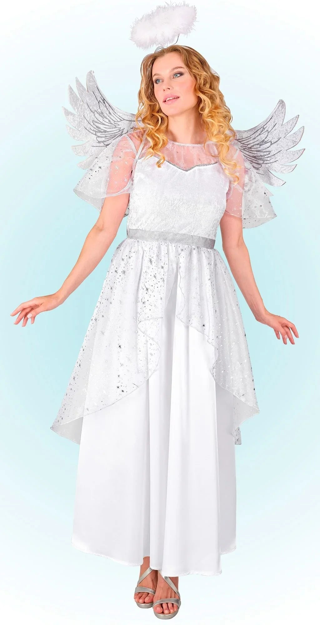 Disfraz de Ángel del Cielo para Mujer Ángeles Widmann