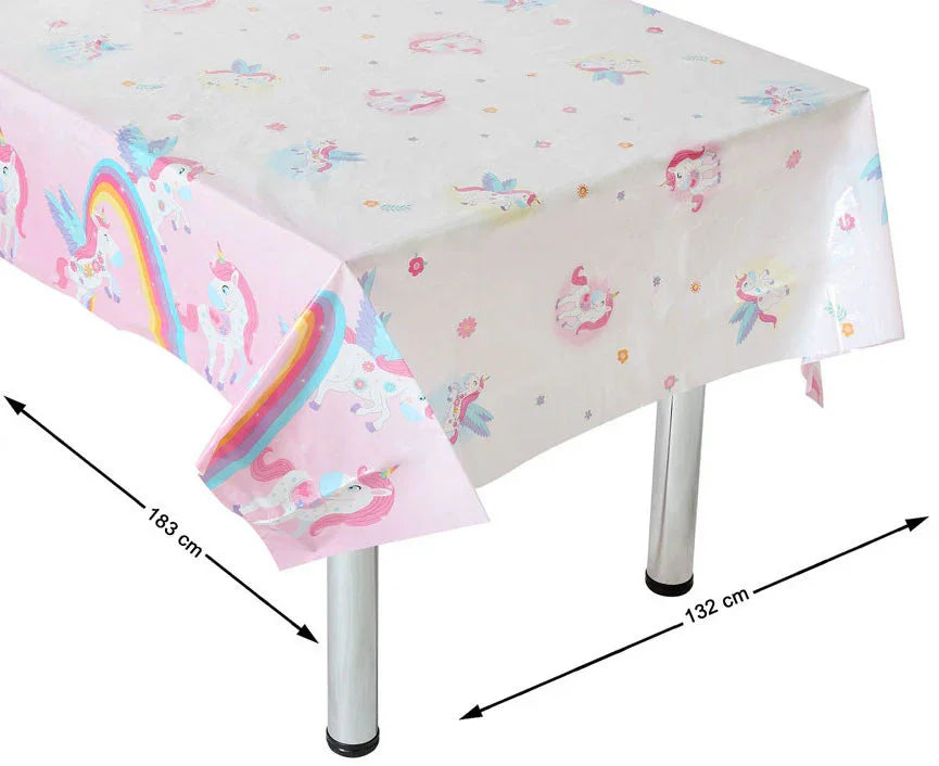 Mantel de Unicornio de Cumpleaños Decoración y Menaje de Dibujos Animados Atosa