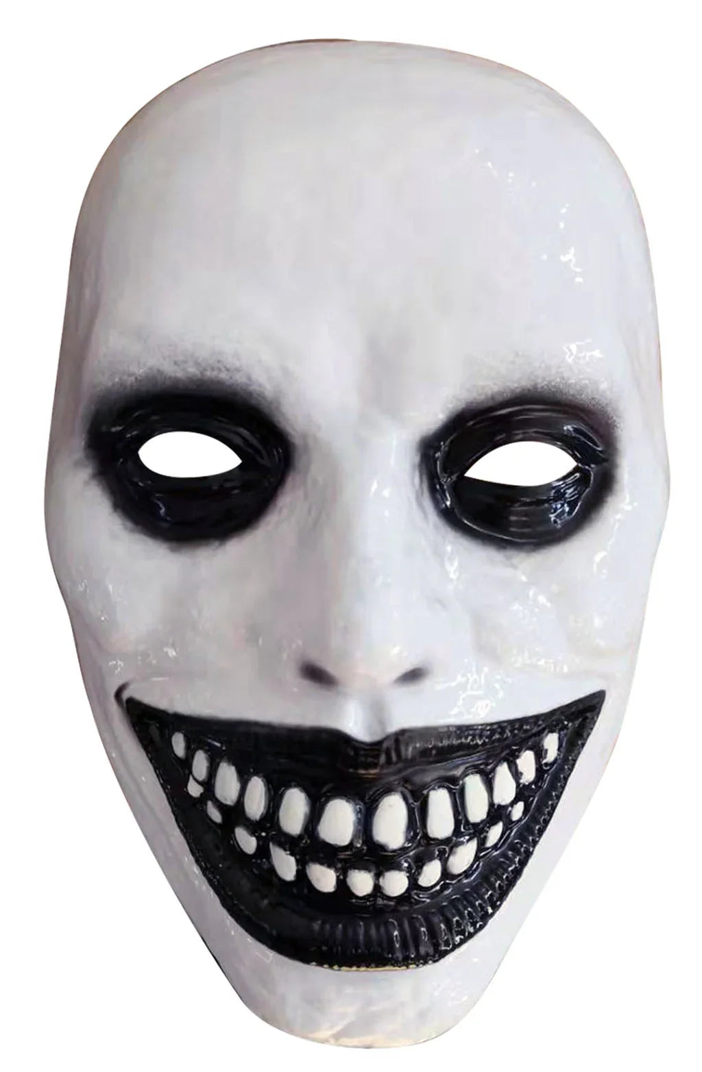 Máscara de Demonio Blanco Sonriente Máscaras Halloween EuroCarnavales