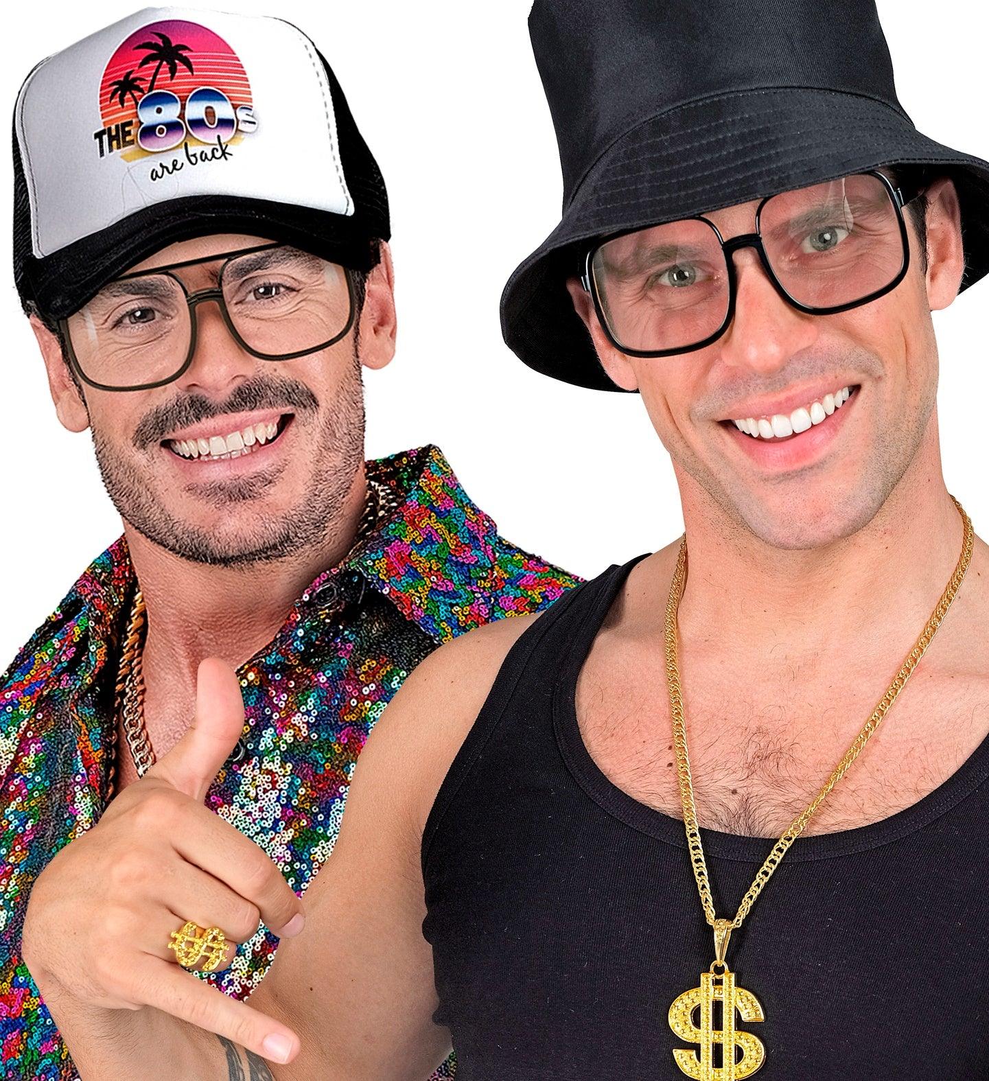 Gafas Aviador Cuadradas Negras con Lentes Transparentes Gafas Widmann