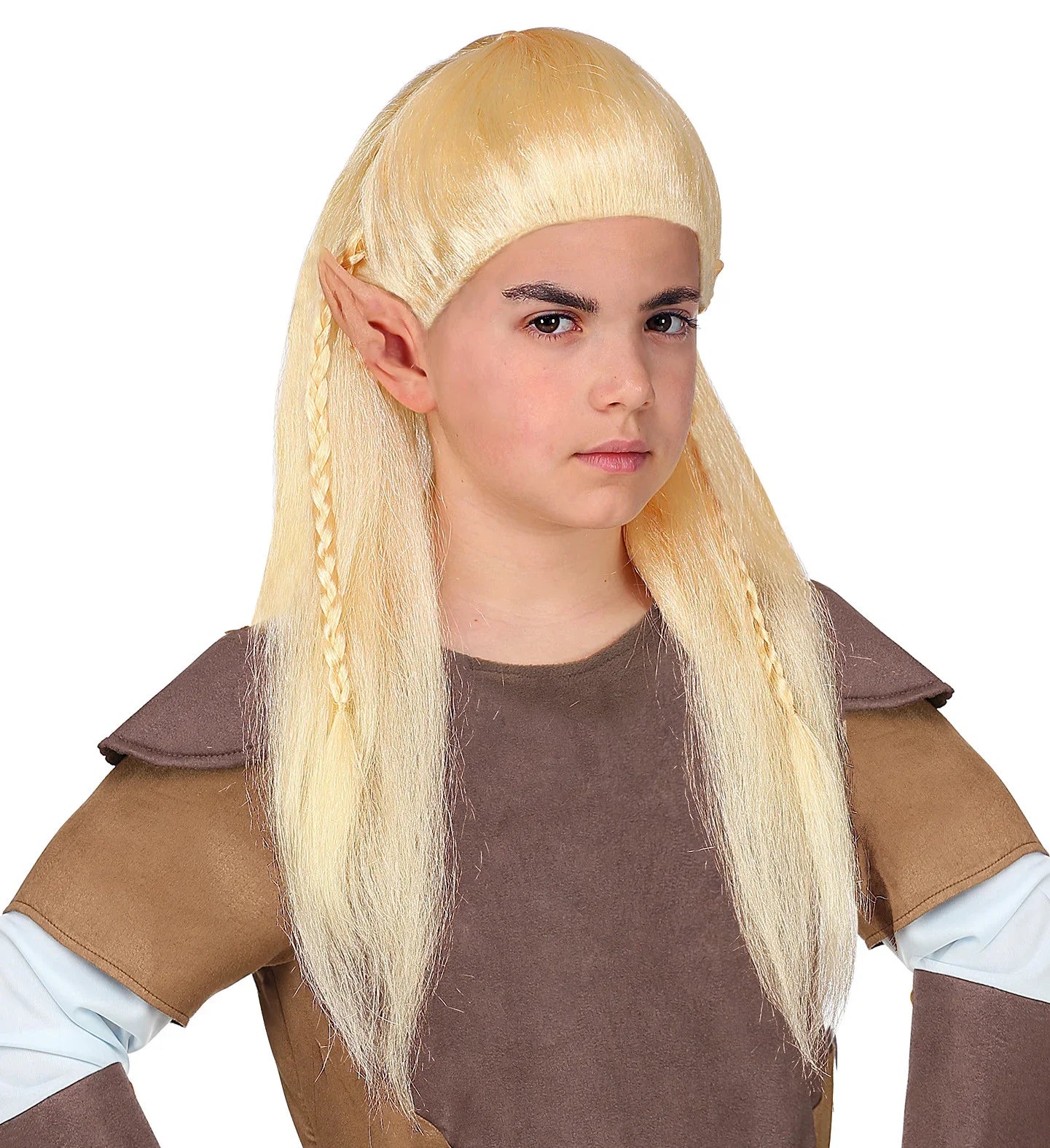 Peluca de Elfo Légolas Rubia con Trenzas Infantil Pelucas Infantiles Widmann