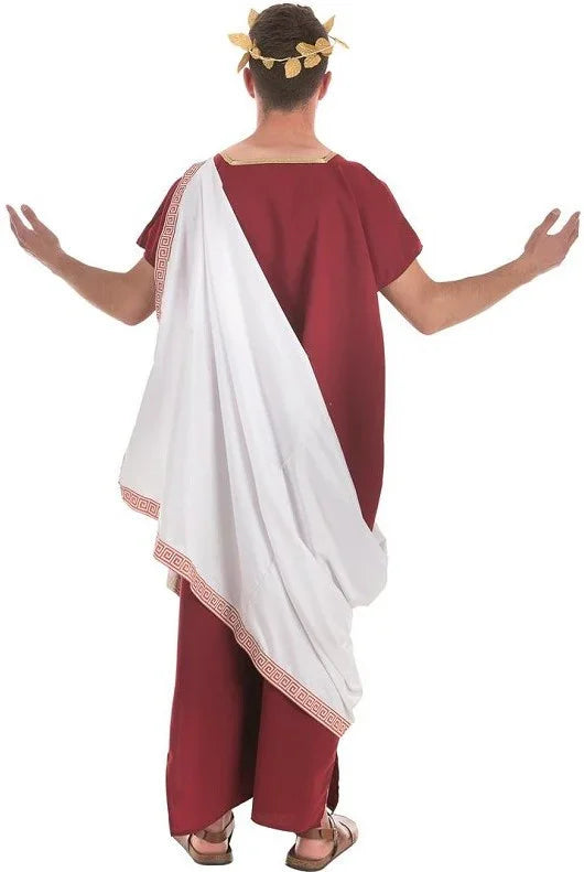 Disfraz de Senador Romano Granate para Hombre Senadores Romanos Llopis