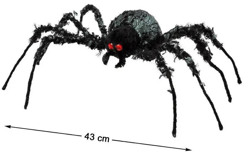 Araña Negra Gigante con Ojos Rojos Arañas y Telarañas Atosa