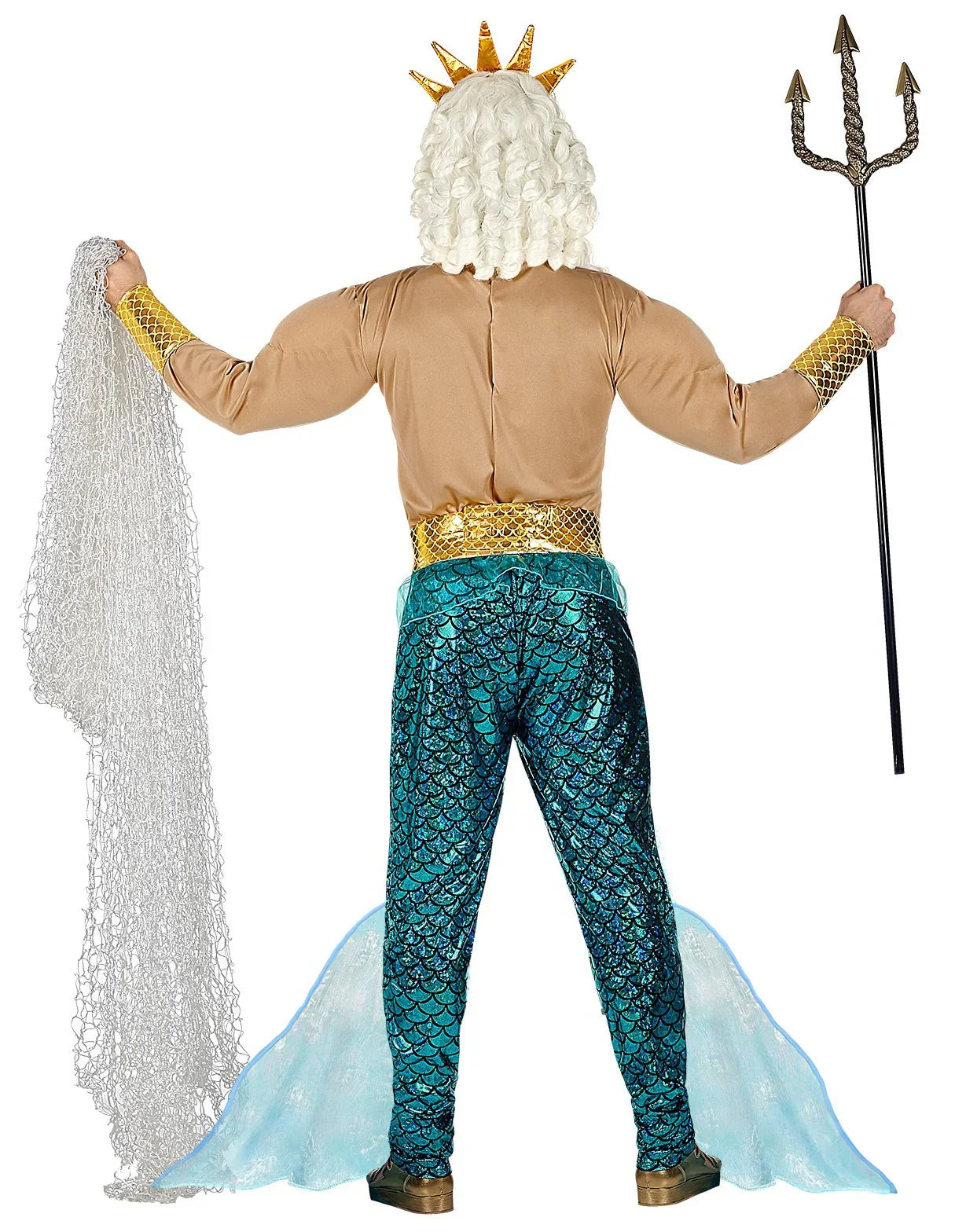 Disfraz de Dios Neptuno Musculoso para Hombre Dioses Romanos y Griegos Widmann