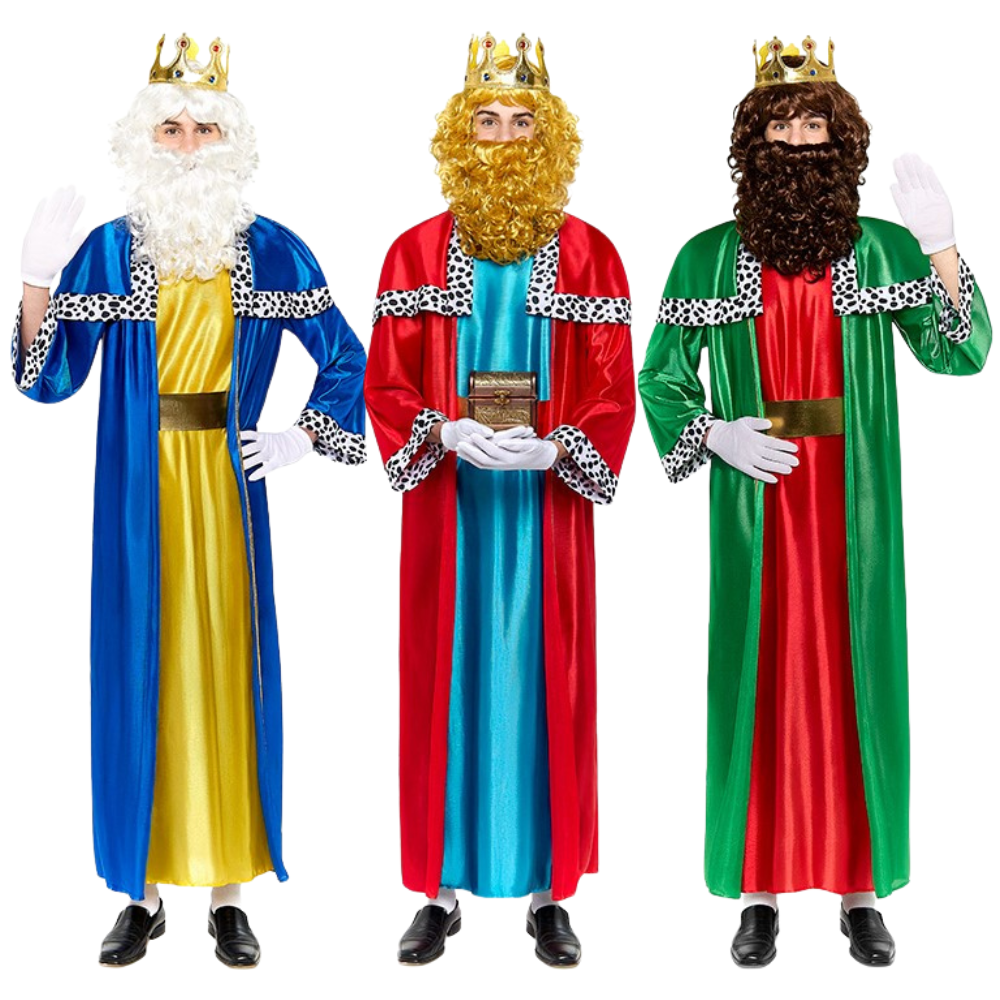 Déguisements de groupe pour le roi melchior, gaspar et balthazar