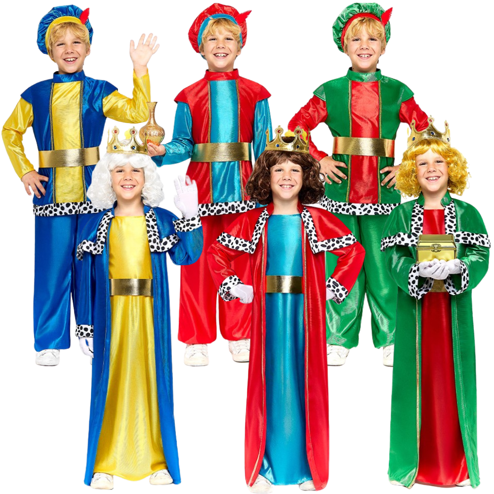 Déguisements pour les rois mages et le groupe des pages pour enfants