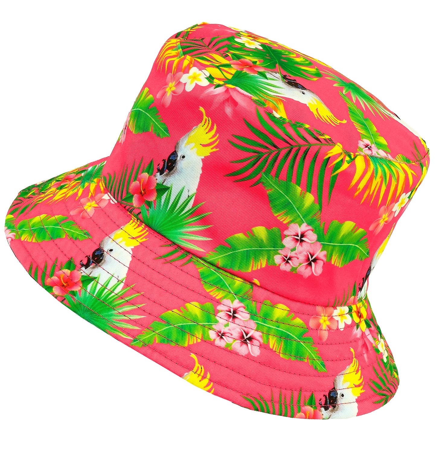 Gorro Pescador Rosa con Estampado Hawaiano Sombreros y Gorros Widmann