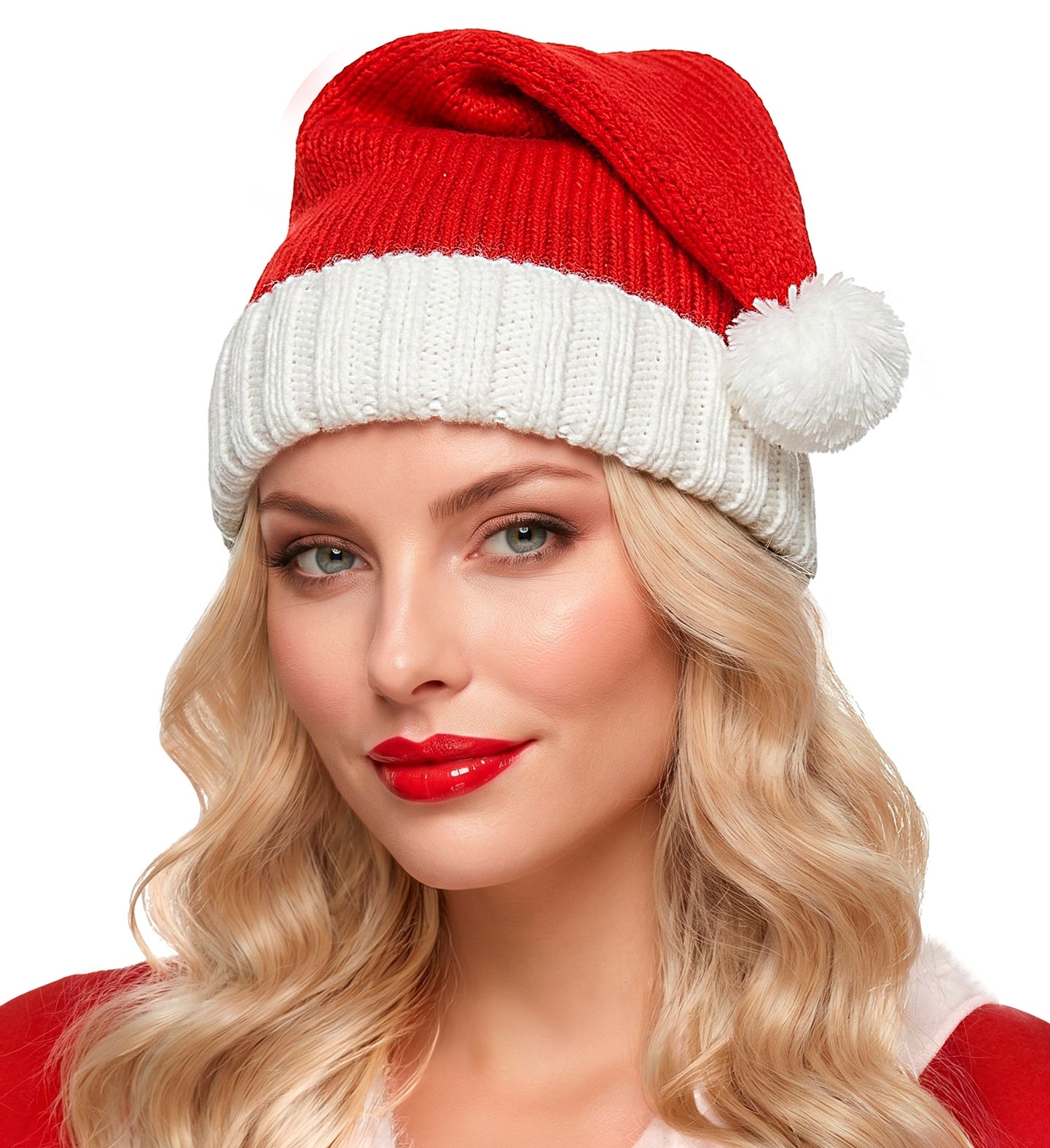 Bonnet de Noël en maille pour adulte