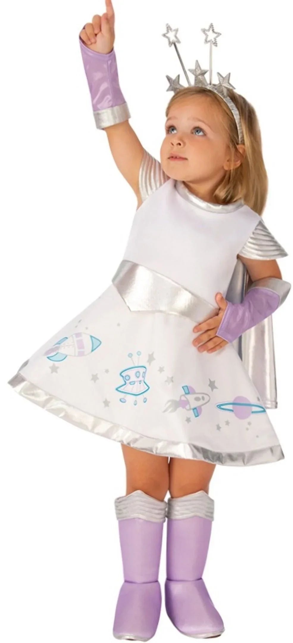 Disfraz de Niña Espacial para Bebé Extraterrestres Rubies