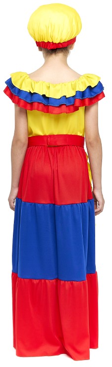 Disfraz de Palenquera Colombiana para Niña