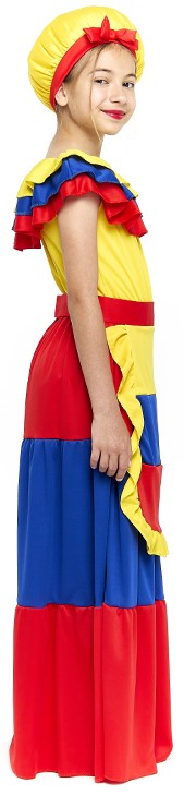 Disfraz de Palenquera Colombiana para Niña