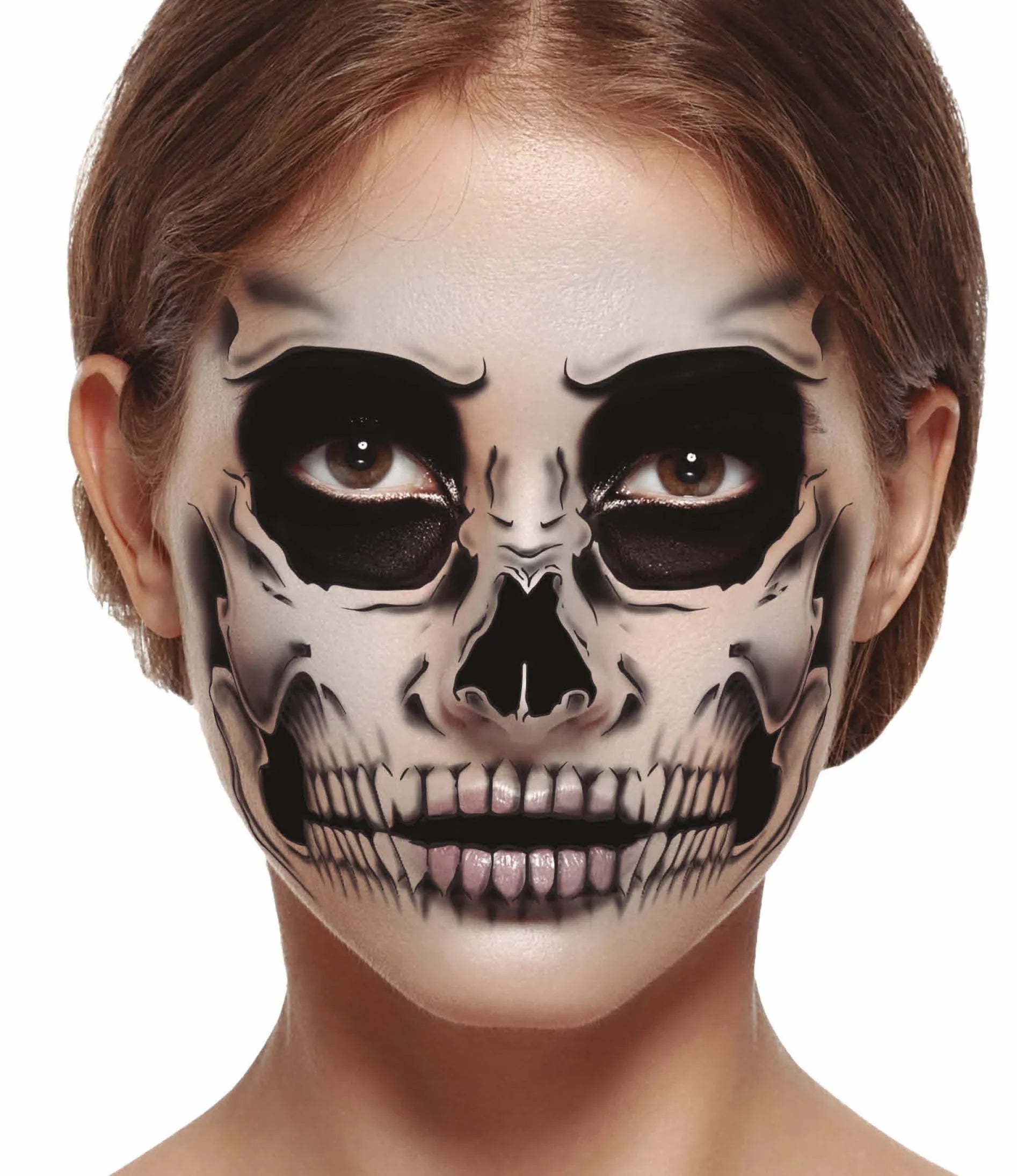 Tatuaje de Esqueleto para la Cara Kits de Maquillaje Guirca