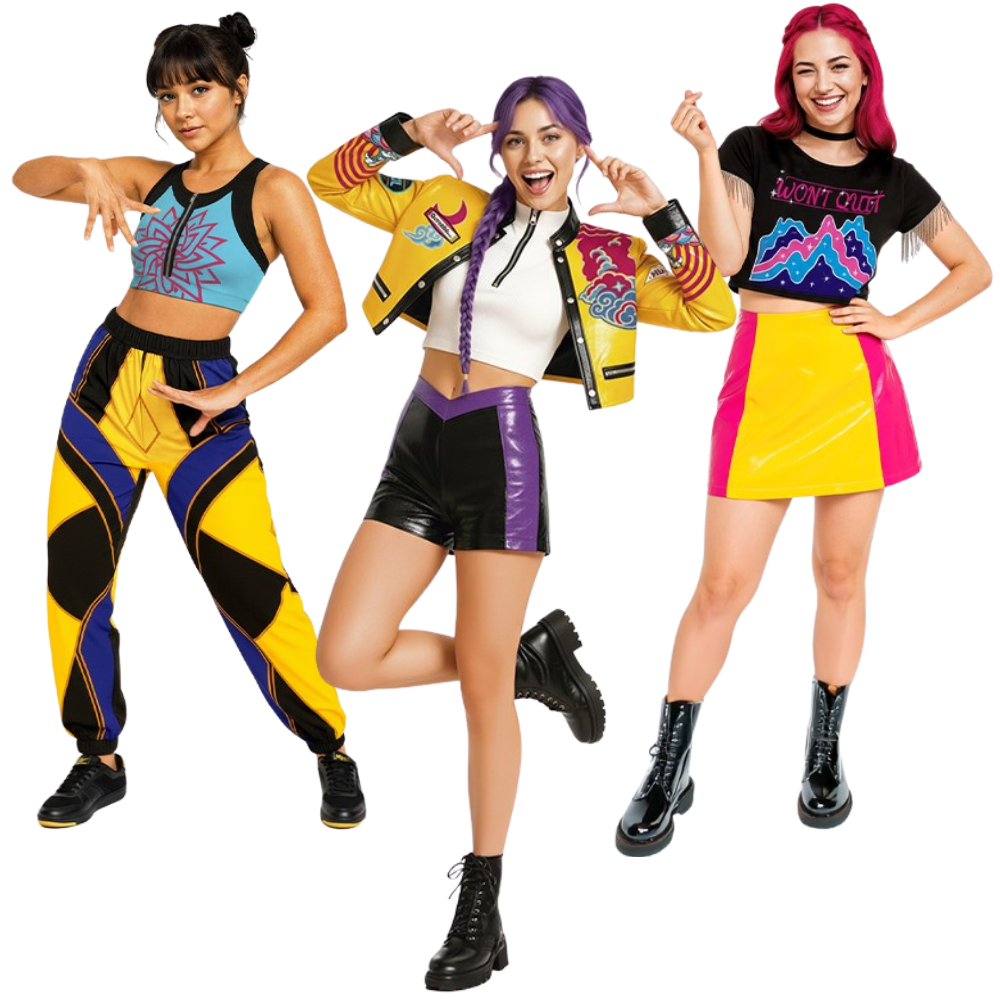 Disfraces para Grupo de Las Guerreras K-pop