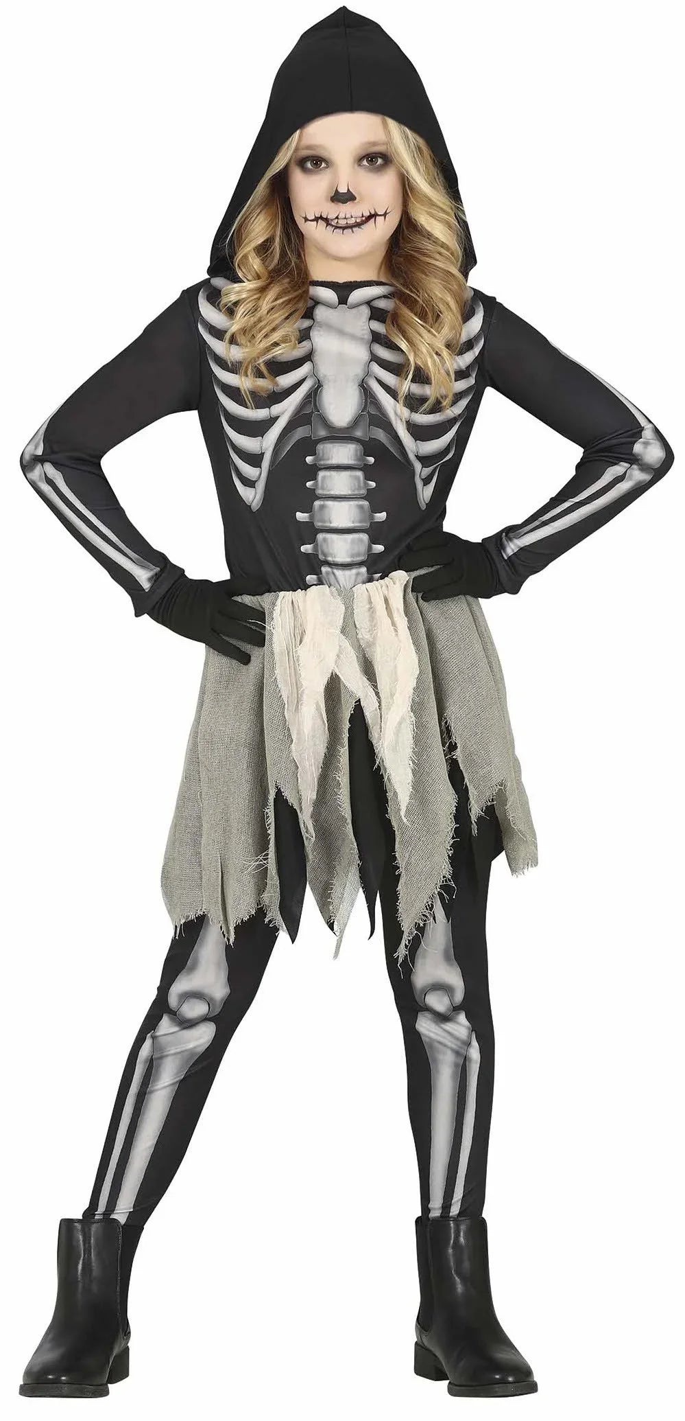 Disfraz de Esqueleto Tenebroso para Niña Esqueletos Guirca