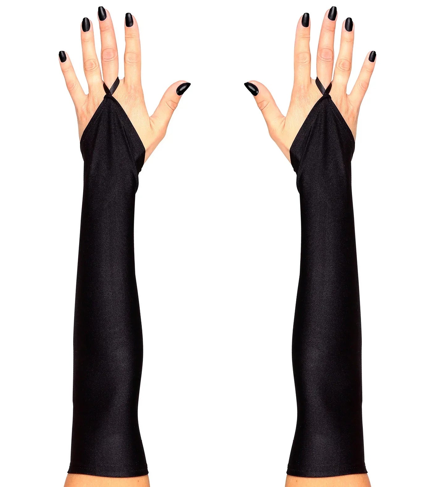 Guantes Negros Largos sin Dedos Guantes Widmann