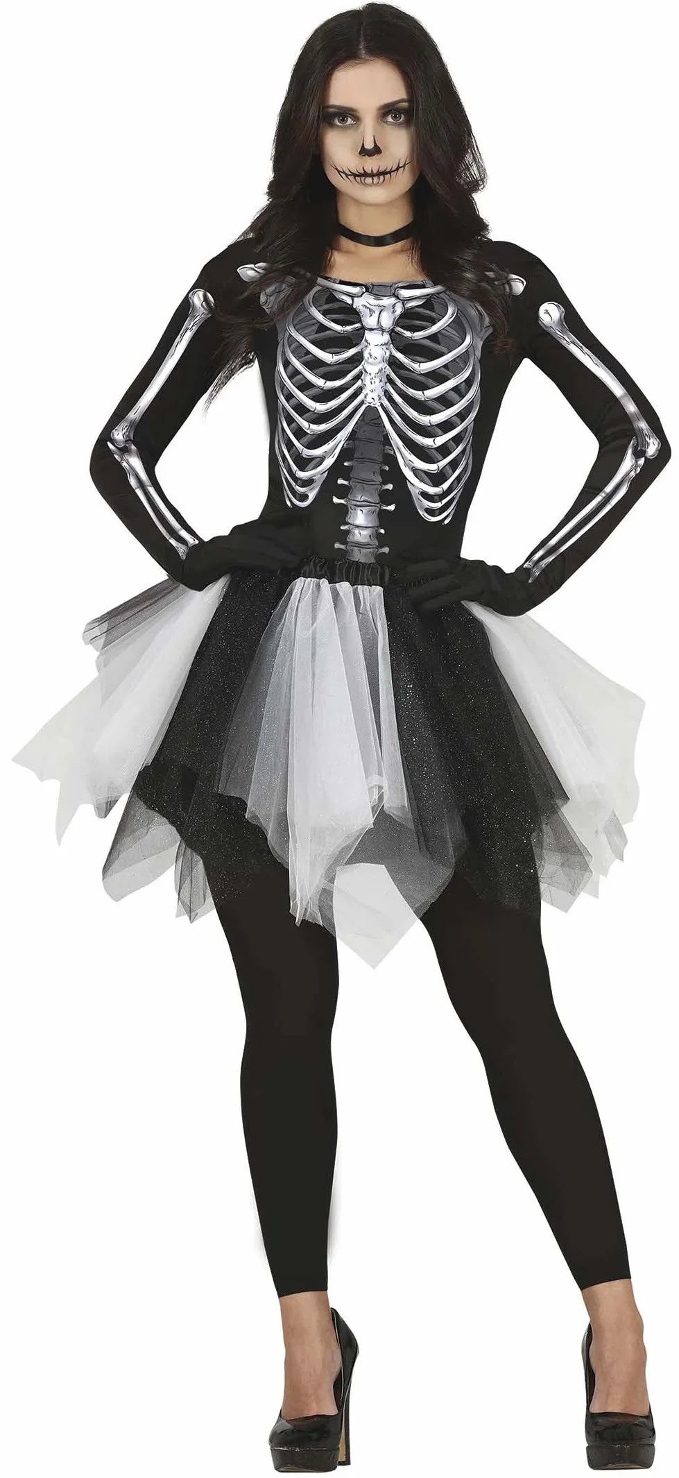 Disfraz de Esqueleto con Tutú para Adulto Esqueletos Guirca