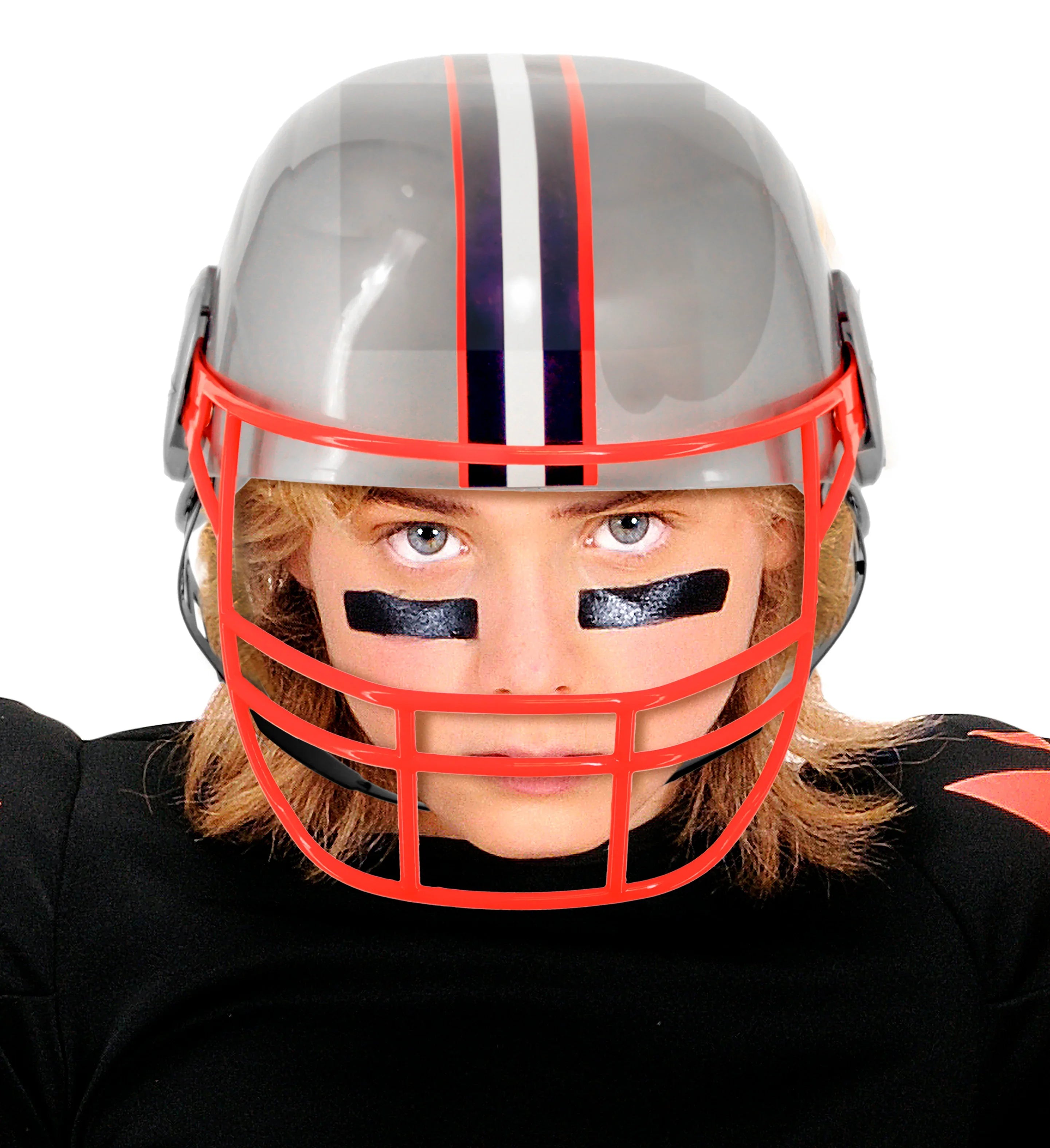 Casco de Fútbol Americano con Estrella Azul Infantil Jugadores de Rugby Widmann