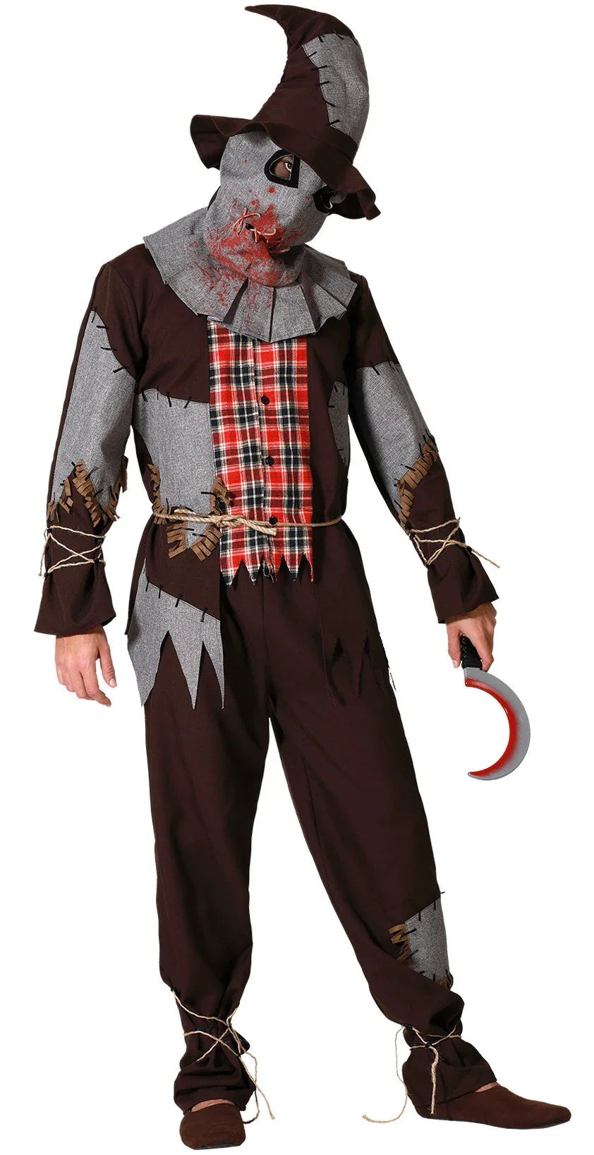 Disfraz de Espantapájaros Siniestro para Hombre Halloween - Terror Atosa