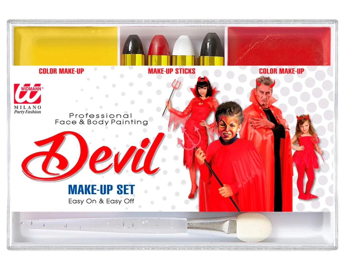 Set de Maquillaje de Demonio Kits de Maquillaje Widmann