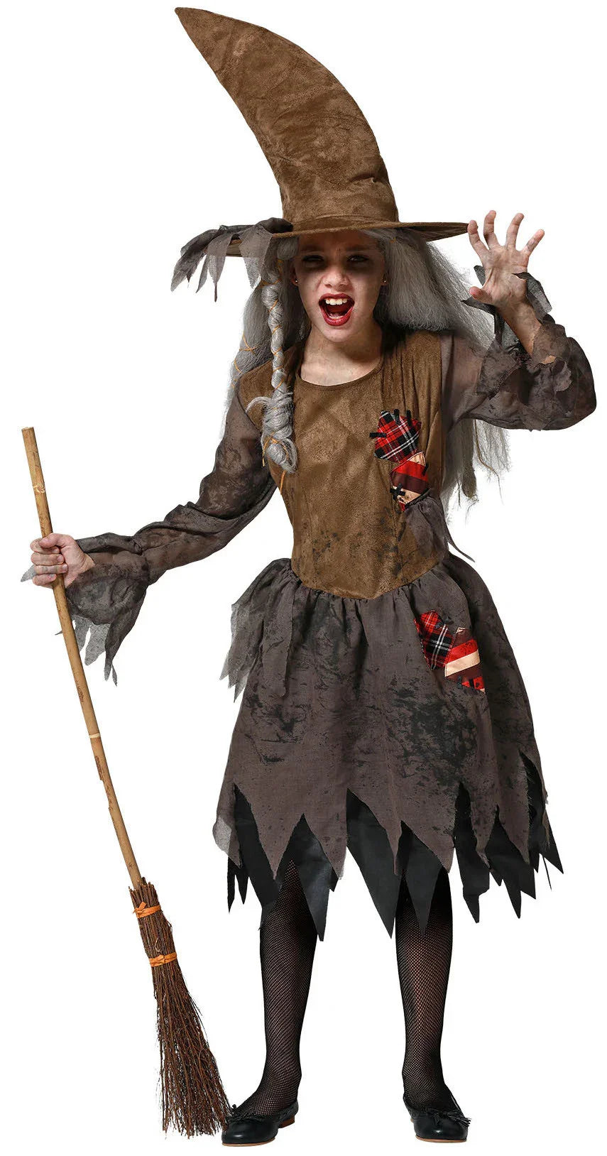 Disfraz de Bruja Realista Infantil Brujas Atosa