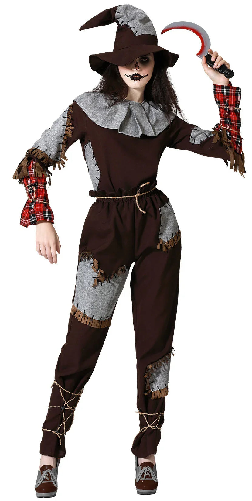 Disfraz de Espantapájaros Siniestro para Mujer Halloween - Terror Atosa