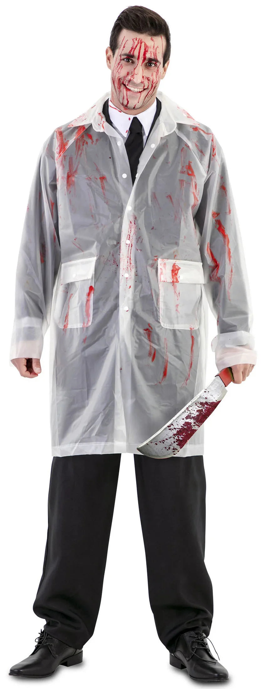 Chubasquero Sangriento American Psycho para Adulto Cine y TV EuroCarnavales