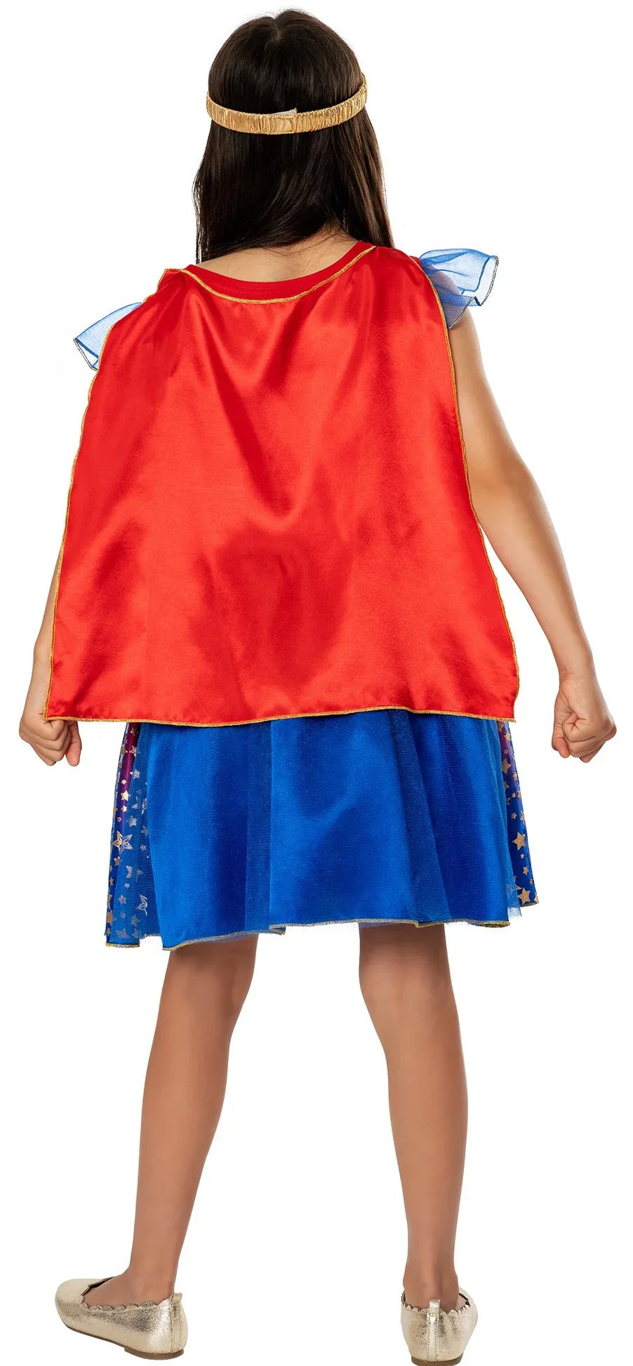 Disfraz de Wonder Woman con Capa para Niña Wonder Woman Rubies