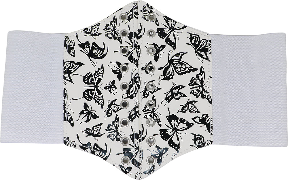 Corset en satin noir pour femme