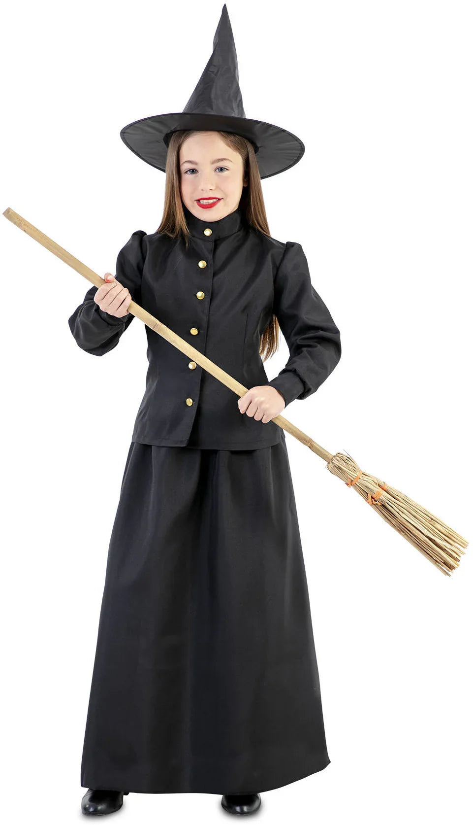Disfraz de Bruja Clásica Negro Infantil Brujas EuroCarnavales