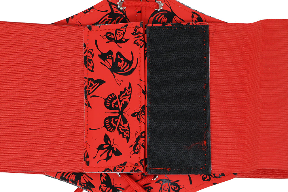 Corset en satin noir pour femme