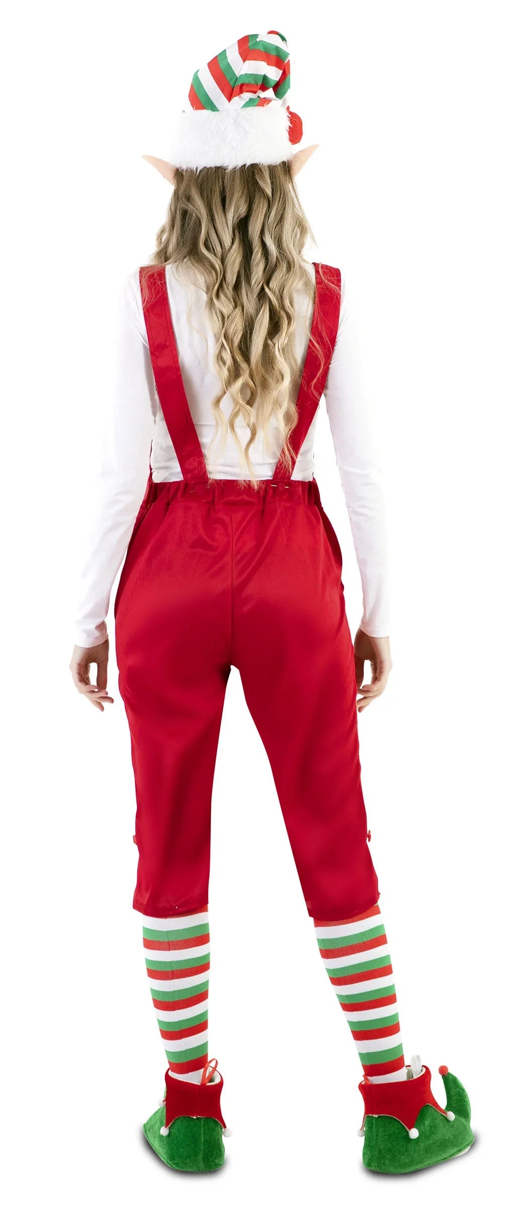 Disfraz de Elfa con Peto para Mujer Elfos Navideños EuroCarnavales