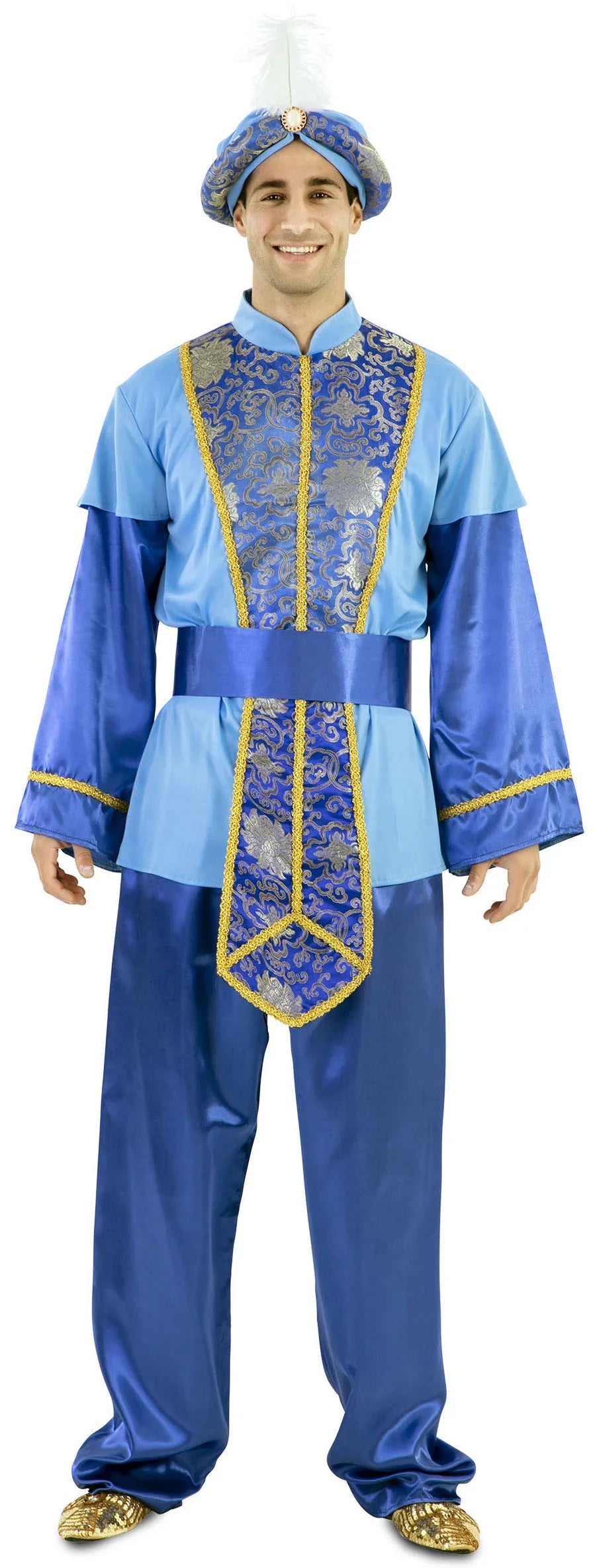 Disfraz de Paje Clásico Azul para Hombre Reyes Magos y Pajes EuroCarnavales