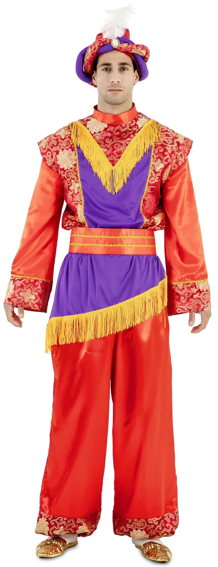 Disfraz de Paje Clásico Rojo para Hombre Reyes Magos y Pajes EuroCarnavales