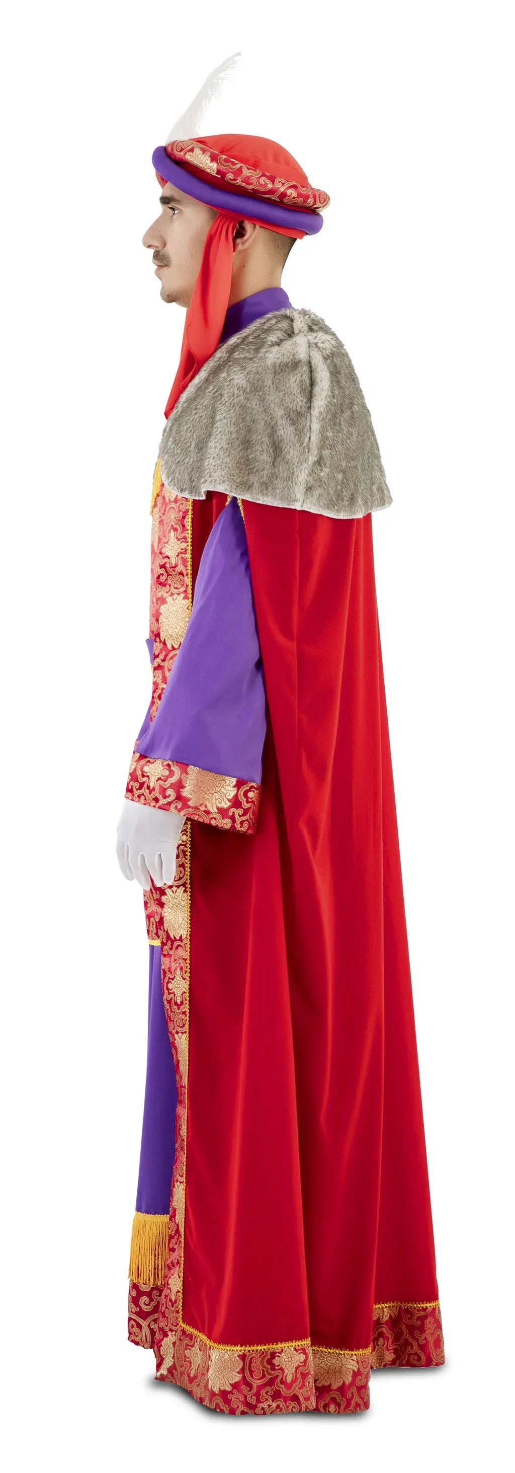 Disfraz de Rey Mago Rojo Clásico para Hombre Reyes Magos y Pajes EuroCarnavales