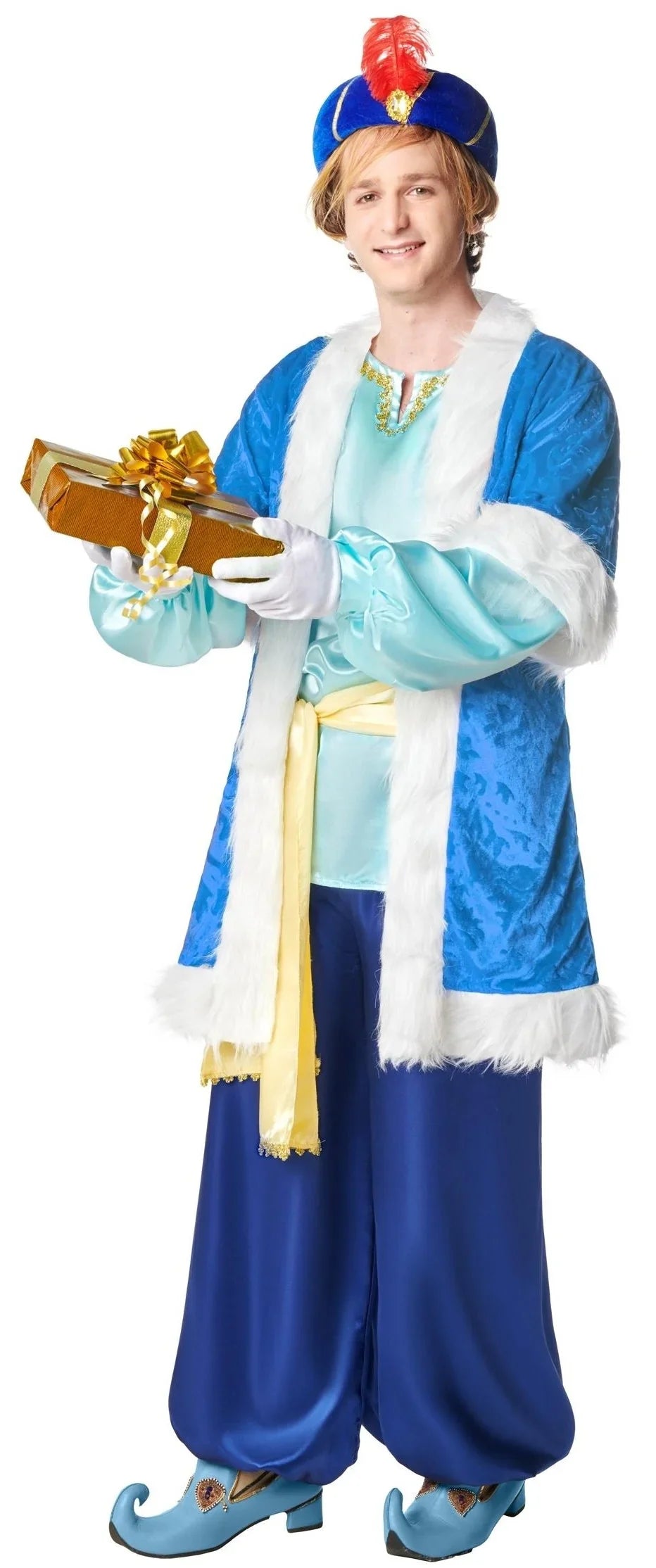 Disfraz de Paje del Rey Melchor Azul para Hombre Reyes Magos y Pajes Kimokawaii