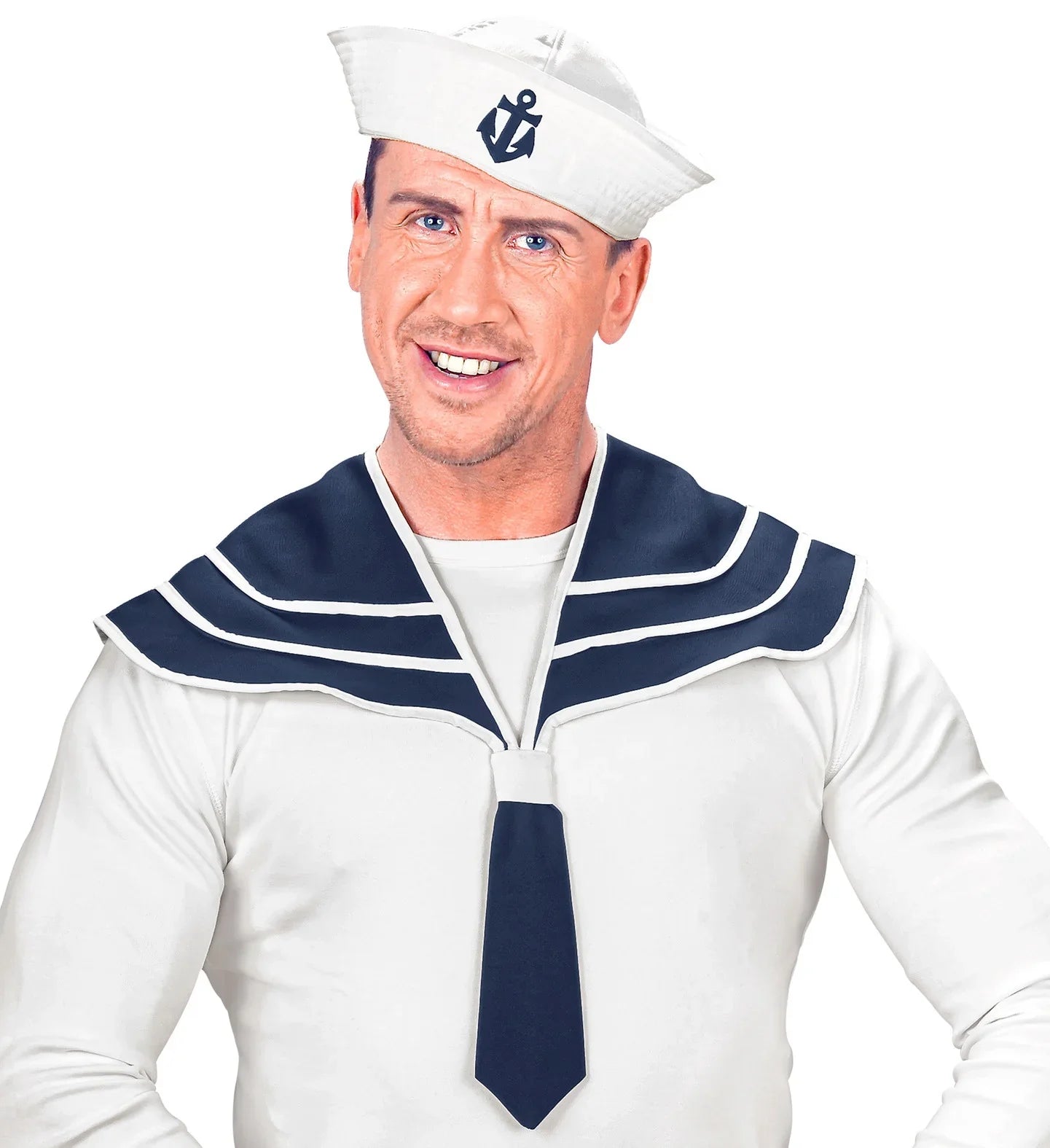 Kit de Disfraz de Marinero con Gorra y Pañuelo Complementos Marineros Widmann