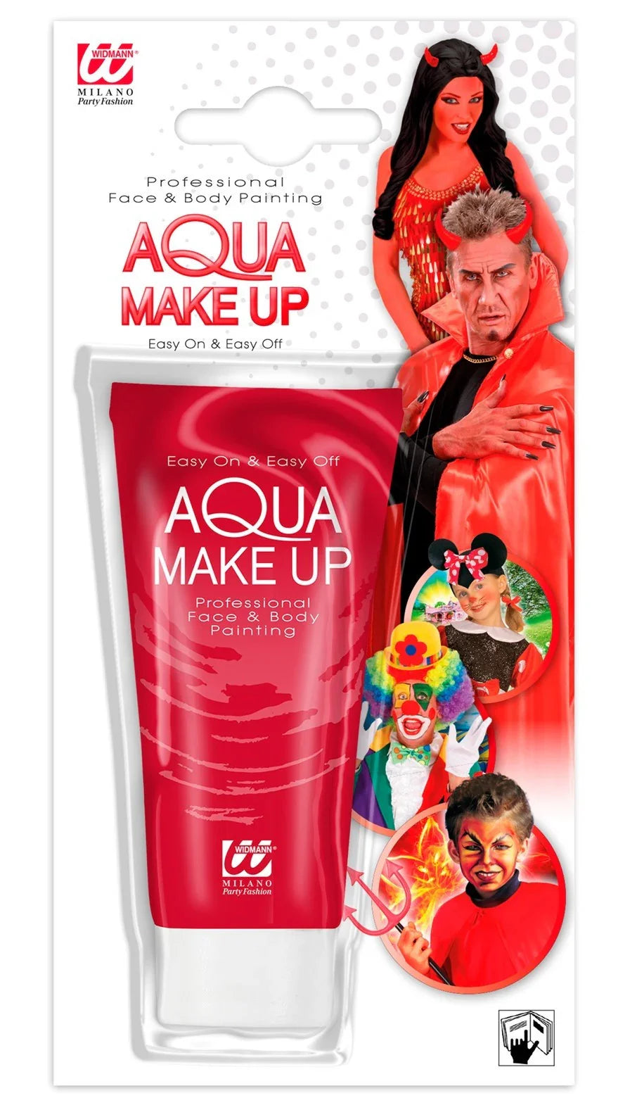 Maquillaje al Agua Rojo en Tubo Maquillaje al Agua Widmann