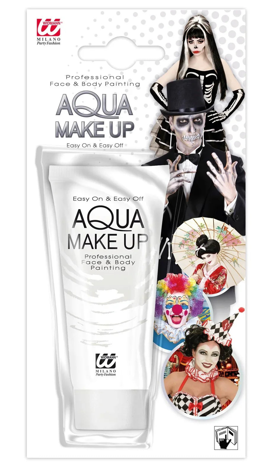 Maquillaje al Agua Blanco en Tubo Maquillaje al Agua Widmann