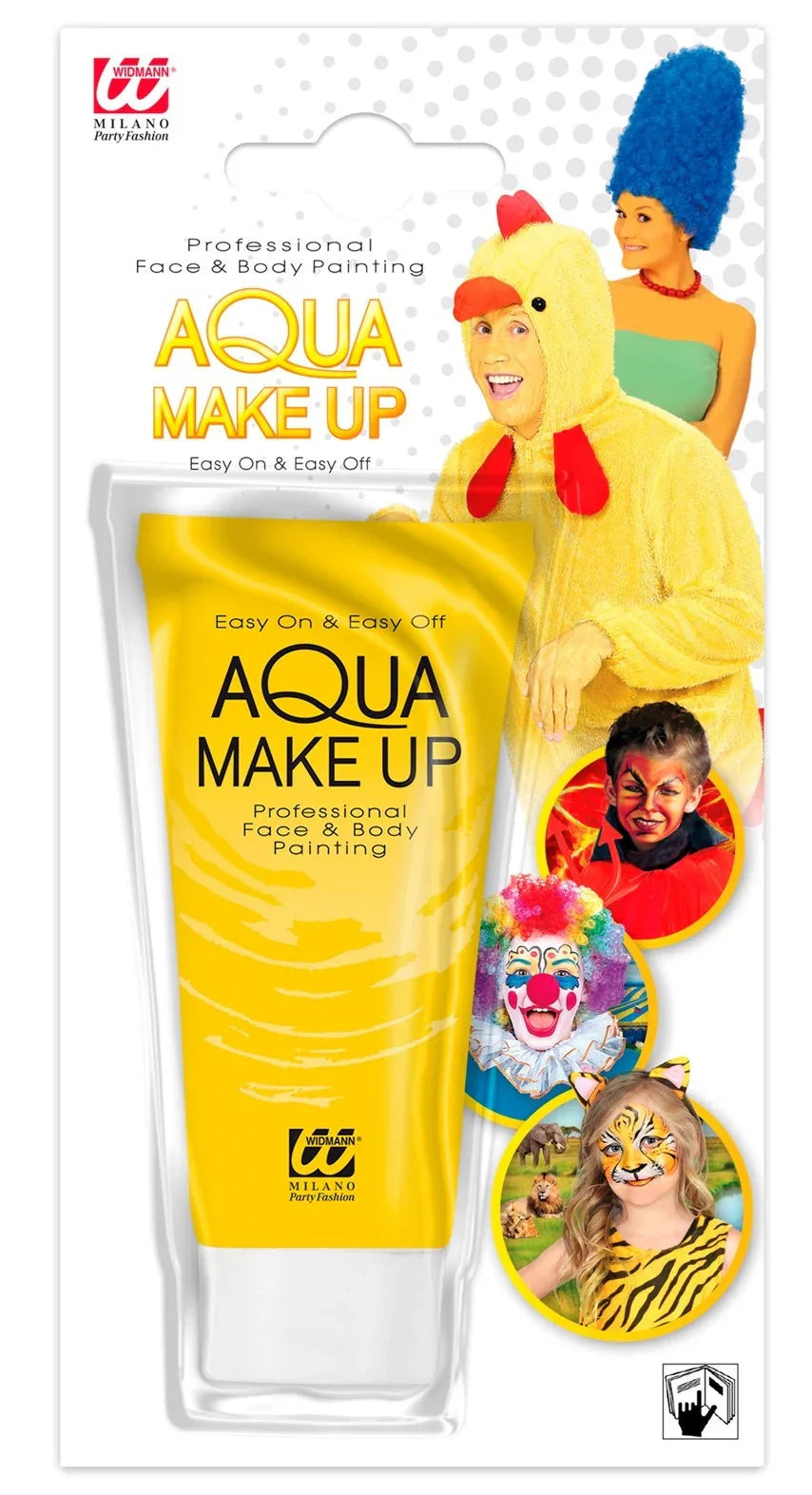 Maquillaje al Agua Amarillo en Tubo Maquillaje al Agua Widmann