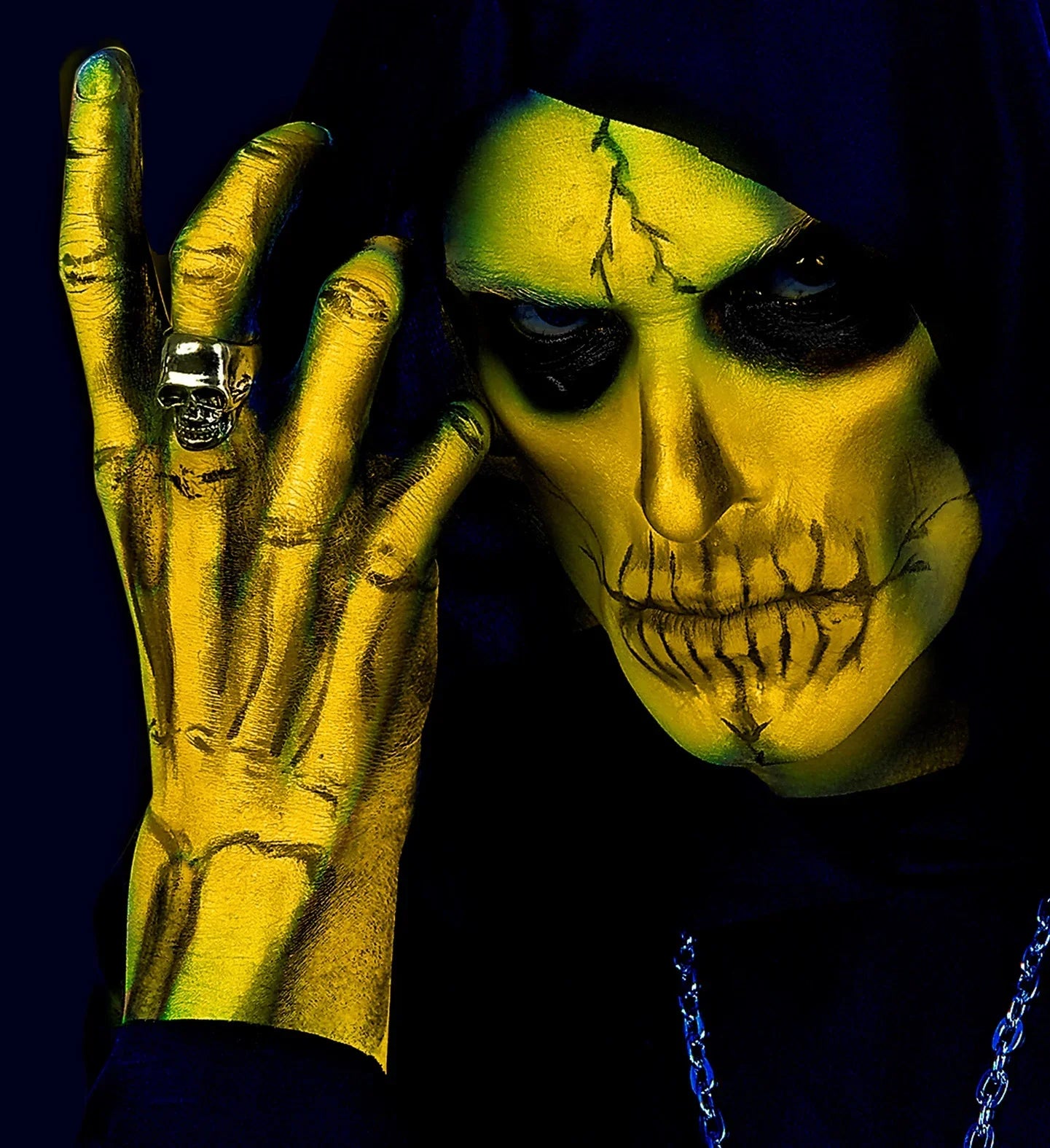 Maquillaje al Agua Amarillo Neón en Tubo Maquillaje al Agua Widmann