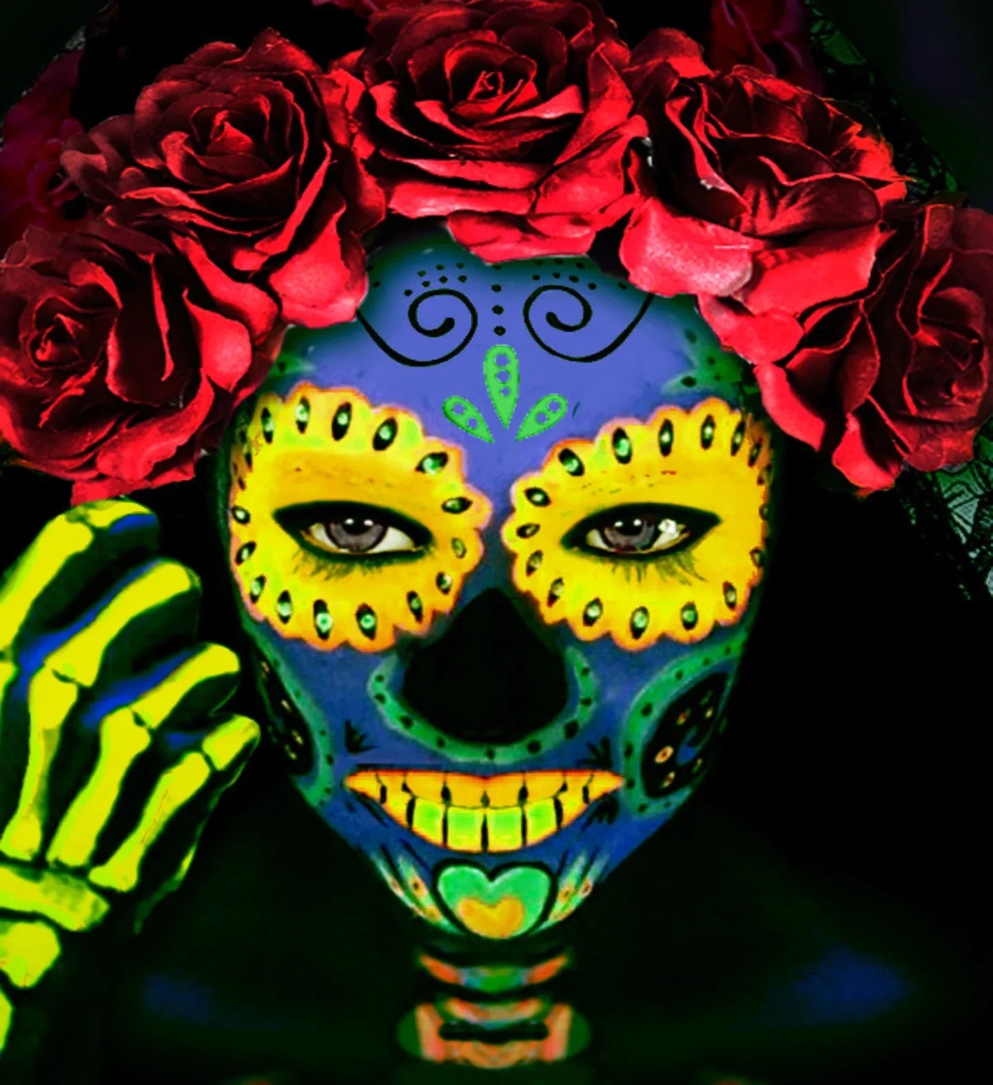 Maquillaje al Agua Amarillo Neón en Tubo Maquillaje al Agua Widmann