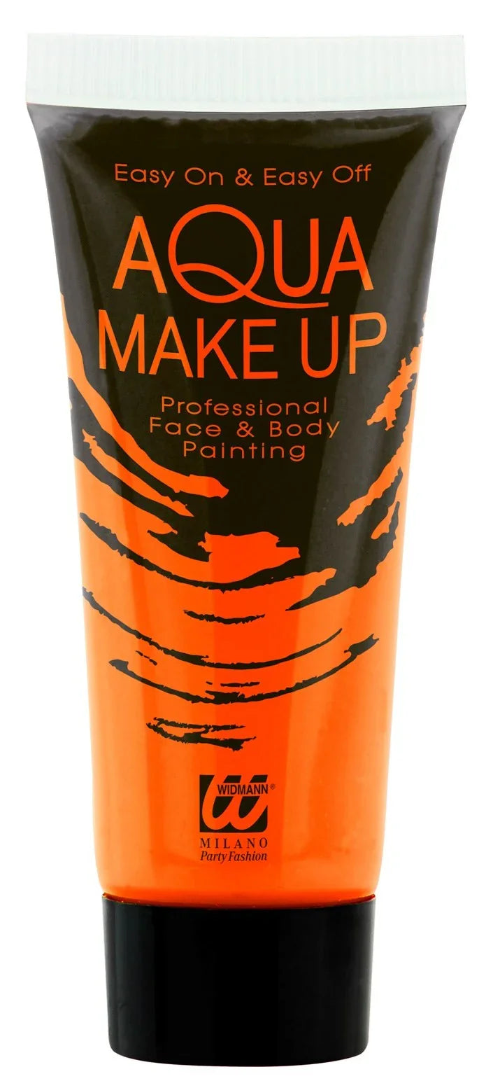 Maquillaje al Agua Naranja Neón en Tubo Maquillaje al Agua Widmann