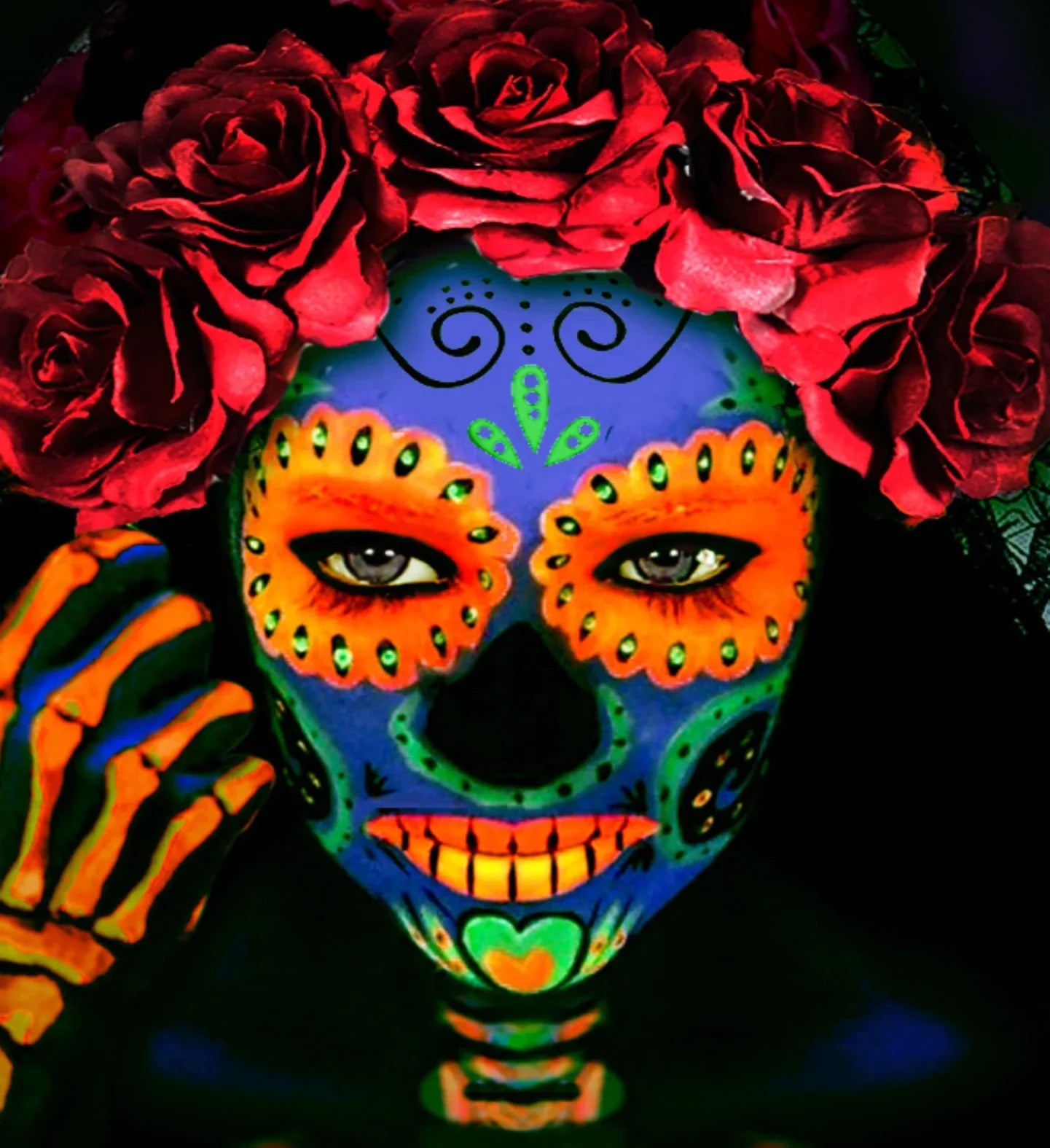 Maquillaje al Agua Naranja Neón en Tubo Maquillaje al Agua Widmann